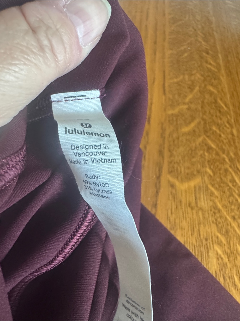lululemon athletica Burgundy Leggings